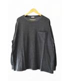 コモリ COMOLI 18SS インレイ起毛 クルーネック カットソー 長袖Tシャツ 101-05001 2 グレー ブランド古着ベクトル 中古 250630