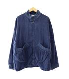 LINEN SWING 麻 リネン スウィング トップ ジャケット ブルゾン S インディゴ ブルー ブランド古着ベクトル 中古☆AA★250818