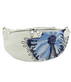 ルイヴィトン LOUIS VUITTON ×YK 草間彌生 コラボ トリヨン モノグラム サイケデリック フラワー マキシ バムバッグ ボディ バッグ M21680 白 青 ホワイト ブルー ブランド古着ベクトル 中古☆AA★▲■251012