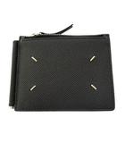 メゾンマルジェラ Maison Margiela グレインレザー マネークリップ ウォレット 二つ折り 財布 SA1UI0018 P47 黒ブラック ブランド古着ベクトル 中古☆AA★▲■250918