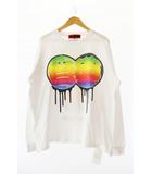  CHERRY FUKUOKA チェリーフクオカ ×SNEAKERWOLF スニーカーウルフ L/S TEE プリント 長袖Tシャツ L 白 ホワイト ブランド古着ベクトル 中古 250827