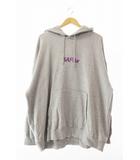  SAPEur サプール PURPLE LEOPARD HEAD HOODIE パープル レオパード ヘッド スウェット フーディー パーカー L グレー ブランド古着ベクトル 中古 250916