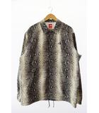 シュプリーム SUPREME ×THE NORTH FACE ザノースフェイス 18SS Snakeskin Taped Seam Coaches Jacket スネーク ナイロン コーチ ジャケット NP11803I L 白 ホワイト 黒 ブラック ブランド古着ベクトル 中古 ☆AA★ 251010
