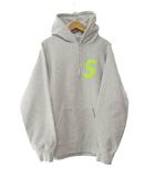 シュプリーム SUPREME 19AW S Logo Hooded Sweatshirt Grey Sロゴ 刺繍 フーデッド スウェット シャツ プルオーバー パーカー L グレー ブランド古着ベクトル 中古☆AA★251022