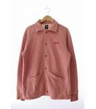 ステューシー STUSSY スウェット コーチジャケット M 赤 レッド ブランド古着ベクトル 中古 ● 251004