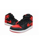 ナイキ NIKE WMNS AIR JORDAN 1 RETRO HI OG SATIN BRED エア ジョーダン 1 ハイ サテン ブレッド FD4810-061 27.5 黒 赤 ブラック レッド ブランド古着ベクトル 中古▲■251203