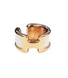 エルメス HERMES BIJOU D'OREILLE OLYMPE PM オランプ イヤーカフ クリップ オン イヤリング H010734CD01 ゴールド ホワイト ブランド古着ベクトル 中古▲■251113