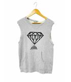 ディオール Dior HOMME 06SS エディ期 Graphic Sleeveless Sweatshirt グラフィック ノースリーブ スウェット シャツ 灰 グレー ブランド古着ベクトル 中古260324