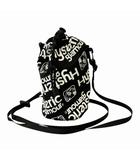 ヒステリックグラマー HYSTERIC GLAMOUR VIXEN ALL OVER ロゴ総柄 ミニ サコッシュ ショルダー バッグ 黒 ブラック ブランド古着ベクトル 中古▲251209