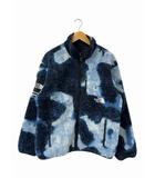 シュプリーム SUPREME × The North Face ザ ノース フェイス 21AW Bleached Denim Print Fleece Jacket ブリーチド デニム プリント フリース ジャケット M ブルー ブランド古着ベクトル 中古★260109