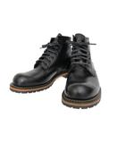レッドウィング REDWING 2018年製 羽刺繍タグ BECKMAN BOOTS Round Black Featherstone ベックマン ブーツ ラウンド ブラック フェザーストーン レースアップ 9414 25.5 黒 ブランド古着ベクトル 中古▲■260114