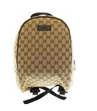 グッチ GUCCI GG キャンバス ロゴ バックパック リュック 449906 茶ブラウン ブランド古着ベクトル 中古☆AA★▲■260215