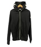 モンクレール MONCLER 25SS Zip Hoodie フード ロゴ ジップ フーディー パーカー K10918G00044 M 黒ブラック ブランド古着ベクトル 中古260122