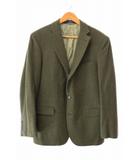 ラルフローレン RALPH LAUREN POLO ポロ チェック テーラード ジャケット ブレザー オリーブ ブランド古着ベクトル 中古●■260128