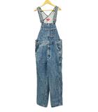 シュプリーム SUPREME 20SS Jacquard Logos Denim Overalls Indigo ジャガード ロゴ 総柄 デニム オーバーオール パンツ S インディゴ ブランド古着ベクトル 中古☆AA★260212