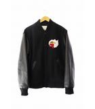 シュプリーム SUPREME 17AW Gonz Ramm Varsity Jacket マークゴンザレス バックロゴ刺繍 ヴァーシティ ジャケット スタジャン ブルゾン M 黒 ブラック ブランド古着ベクトル 中古 260224