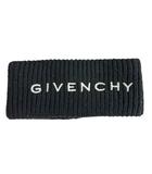 ジバンシィ GIVENCHY Headband in embroidered wool ロゴ刺繍 ウール ヘッドバンド ヘアバンド 黒ブラック ブランド古着ベクトル 中古☆AA★▲260220