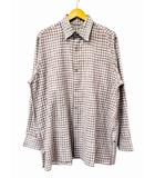 マーティーアンドサンズ MAATEE&SONS 25SS GUPTA KHADI COTTON SHIRTS グプタ カディ 長袖チェック シャツ MT5103-0604 3 ブルー ブラウン ブランド古着ベクトル 中古260206