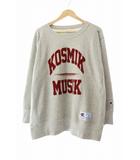 ×CHAMPION チャンピオン REVERSE WEAVE 25SS KOSMIK MUSIK コズミック ミュージック 刺繍 リバース ウィーブ スウェット トレーナー C8-B009 L 灰 グレー ブランド古着ベクトル 中古260207