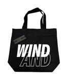 TOTE BAG ロゴ プリント キャンバス トート バッグ WDS-O-SEA-23-Q4-AC-02 黒ブラック ブランド古着ベクトル 中古▲■260306