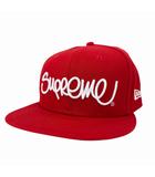 シュプリーム SUPREME × NEW ERA ニュー エラ 22SS Handstyle Cap ハンドスタイル ロゴ キャップ 帽子 7 3/8 赤 レッド ブランド古着ベクトル 中古☆AA★▲260302