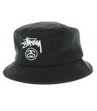 ステューシー STUSSY STOCK LOCK SP17 BUCKET HAT ストック ロゴ刺繍 バケット ハット 帽子 L/XL 黒ブラック ブランド古着ベクトル 中古▲■260218