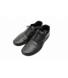 プラダ PRADA CALZATURE UOMO VITELLO SPORT ヴィッテロ スポーツ レザー シューズ PS0756 8.5 黒 ブラック ブランド古着ベクトル 中古▲260516