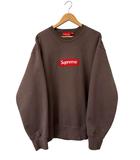 22AW Box Logo Crewneck Brown ボックス ロゴ刺繍 クルーネック スウェット トレーナー L茶ブラウン ブランド古着ベクトル 中古☆AA★260312