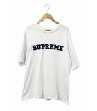 23AW Collegiate S/S Top ロゴ 刺繍 カレッジエイト 半袖 Tシャツ L 白 ホワイト ブランド古着ベクトル 中古☆AA★260325