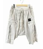 ユリウス JULIUS 22AW CROP FLIGHT PANTS クロップ フライト サルエル ハーフ パンツ 787PAM9 3 アイボリー ブランド古着ベクトル 中古260312