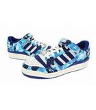 アディダス adidas × A BATHING APE ア ベイシング エイプ FORUM 84 BAPE LOW BLUE CAMO フォーラム ベイプ ロー ブルー カモ ID4772 26.5 青 ブルー ブランド古着ベクトル 中古▲■260303