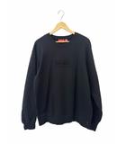 20SS Cutout Logo Crewneck カットアウト ロゴ クルーネック スウェット トレーナー L 黒 ブラック ブランド古着ベクトル 中古☆AA★260324