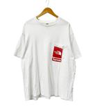 シュプリーム SUPREME ×THE NORCE FACE ノースフェイス 23SS Printed Pocket Tee ロゴ プリンテッド ポケット 半袖 Tシャツ L 白ホワイト ブランド古着ベクトル 中古☆AA★260401