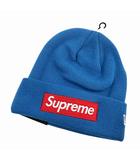 22AW Box Logo Beanie BLUE ボックス ロゴ ビーニー ニット帽 青 ブルー ブランド古着ベクトル 中古☆AA★▲■260410