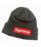 22AW Box Logo Beanie BROWN ボックス ロゴ ビーニー ニット帽 茶 ブラウン ブランド古着ベクトル 中古☆AA★▲■260410