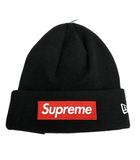 ×NEWERA ニューエラ 22AW Box Logo Beanie BLACK ボックス ロゴ刺繍 ビーニー ニットキャップ 黒ブラック ブランド古着ベクトル 中古☆AA★▲■260416