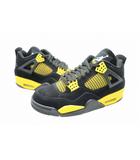 AIR JORDAN 4 RETRO Thunder エア ジョーダン 4 レトロ サンダー DH6927-017 27 ブラック イエロー ブランド古着ベクトル 中古▲■260311