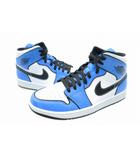 ナイキ NIKE AIR JORDAN 1 MID SE Signal Blue エア ジョーダン 1 ミッド シグナル ブルー DD6834-402 27 ホワイト ブルー ブランド古着ベクトル 中古▲■260309
