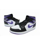 ナイキ NIKE AIR JORDAN 1 MID Black Court Purple エア ジョーダン 1 ミッド 554724-095 27 ブラック パープル ブランド古着ベクトル 中古▲■260309