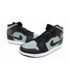 ナイキ NIKE AIR JORDAN 1 MID Shadow エア ジョーダン 1 ミッド シャドー 554724-096 27 ブラック グレー ブランド古着ベクトル 中古▲■260309