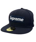 ×NEWERA ニューエラ 20AW World Famous Box Logo New Era ワールド フェイマス ボックス ロゴ刺繍 ベースボール キャップ 帽子 7 1/8 紺ネイビー ブランド古着ベクトル 中古☆AA★▲260407