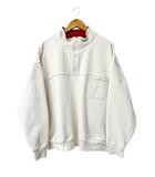 22AW Washed Half Zip Pullover ロゴ刺繍 ウォッシュド ハーフジップ プルオーバー スウェット トレーナー S 白ホワイト ブランド古着ベクトル 中古☆AA★260424