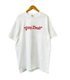 22AW Play Dead Tee プレイ デッド ロゴ プリント 半袖Tシャツ XL 白ホワイト ブランド古着ベクトル 中古☆AA★260412