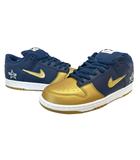 ×NIKE SB ナイキ エスビー DUNK LOW OG QS Metallic Gold Navy ダンク ロー メタリック ゴールド ネイビー CK3480-700 27 金 紺 ブランド古着ベクトル 中古☆AA★▲■260408