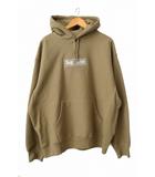 23AW Box Logo Hooded Sweatshirt ボックス ロゴ フーデッド スウェット シャツ パーカー L ベージュ ブランド古着ベクトル 中古 ☆AA★ 260426
