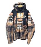 シュプリーム SUPREME × THE NORTH FACE ノースフェイス 22AW Taped Seam Shell Jacket Times Square テープ シーム シェル ジャケット タイムズスクエア マウンテンパーカ XL 黒ブラック ブランド古着ベクトル 中古☆AA★260423