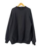 コモリ COMOLI 26SS コットン裏毛クルーネック スウェット トレーナー D01-05002 4 黒ブラック ブランド古着ベクトル 中古260403