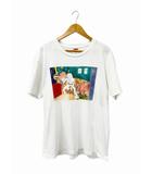 18AW AUTO MOAI Bedroom Tee プリント 半袖 Tシャツ M 白 ホワイト ブランド古着ベクトル 中古☆AA★260526