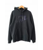×NIKE ナイキ 19AW Leather Applique Hooded Sweatshirt レザー アップリケ フーデッド スウェットシャツ パーカー CK6225-010 M 黒 ブラック ブランド古着ベクトル 中古 ☆AA★260529