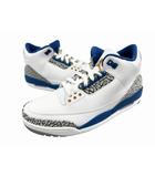 ナイキ NIKE AIR JORDAN 3 RETRO True Blue and Copper エアジョーダン3 レトロ トゥルーブルー アンド コッパー CT8532-148 27 ブルー ホワイト ブランド古着ベクトル 中古▲■260411